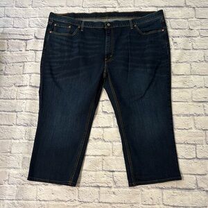 Levi’s Waist Size 50 Dark Wash Blue Denim Cropped Jeans Plus Size 28 - 30 4X